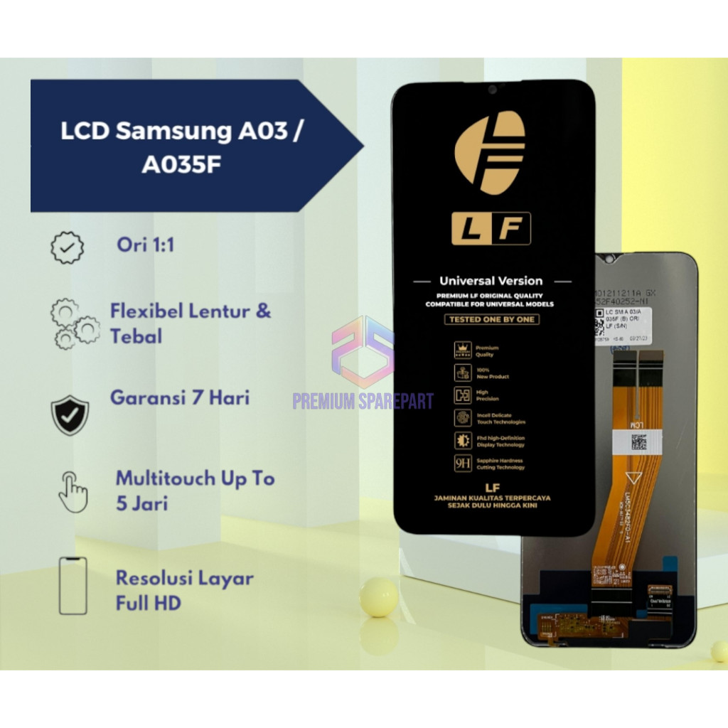 LCD SAMSUNG A03 / A 02S / A03S Fullset Touchscreen /LCD LF (Bergaransi)