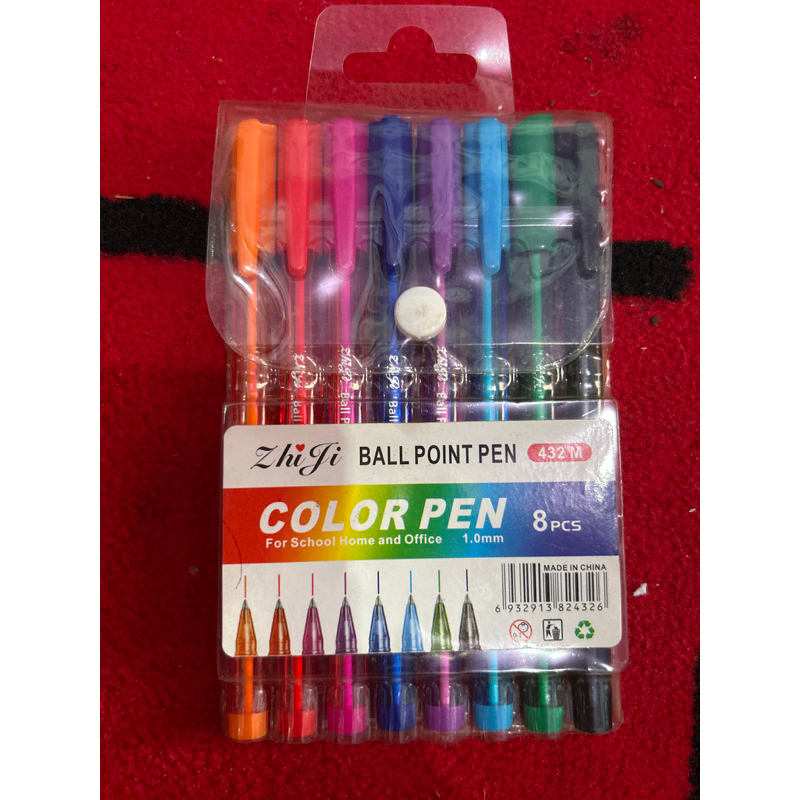 

Ball Point pen warna isi 8pcs