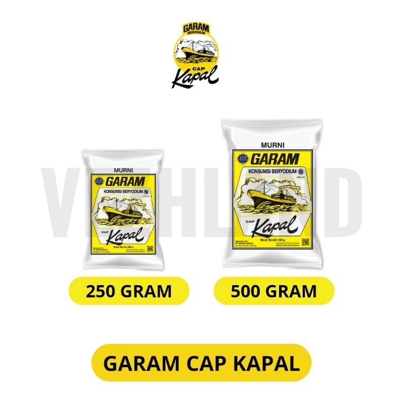 

Garam Cap Kapal (Garam Yodium) 250 gram / 500 gram (Grosir) (Surabaya)