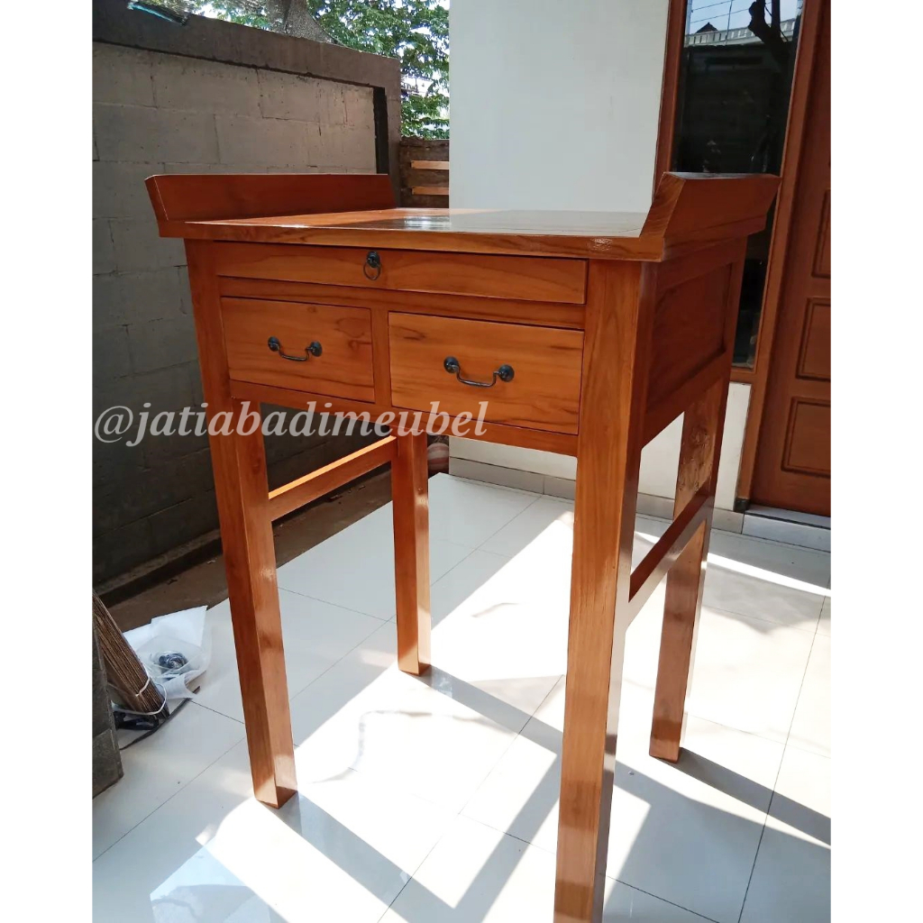 Meja Sembahyang Meja Altar Meja Leluhur Minimalis Kayu Jati