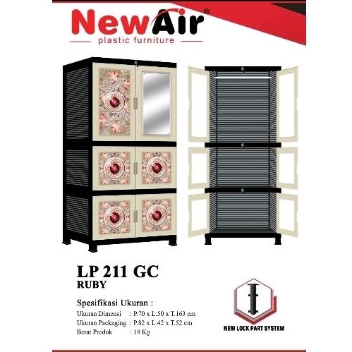 Lemari NewAir LP 211 GC Ruby