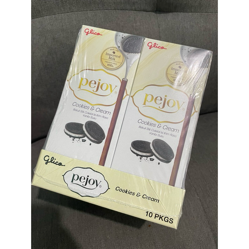 

siharihari - Glico Pejoy Cookies & Cream - Biskuit Stik Cokelat Netto 21gr