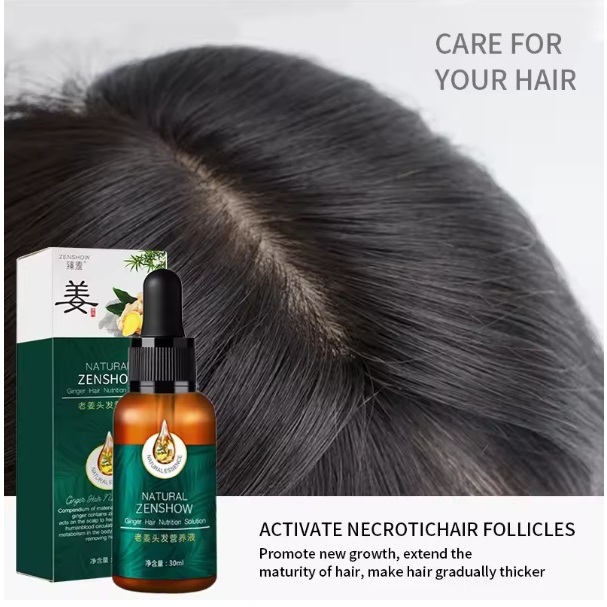 Zenshow Ginger Nutrisi Liquid Cegah Rambut rontok Kebotakan -Kerusakan