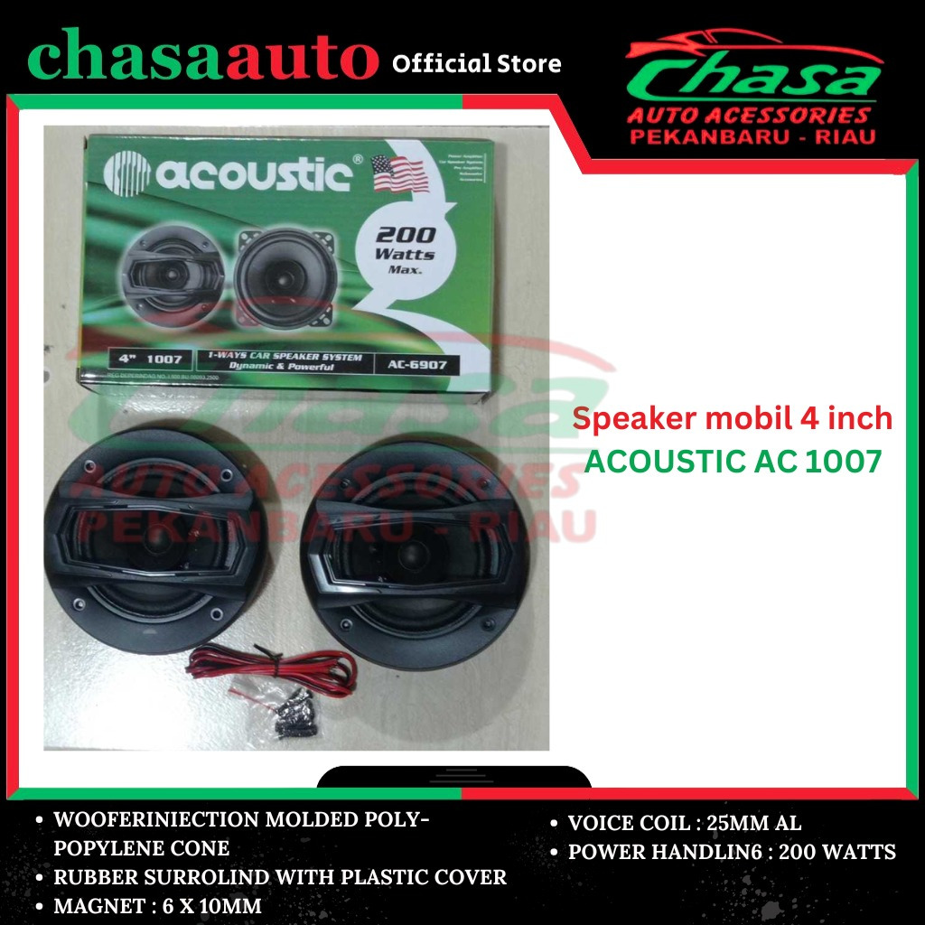 (CHASA) Speaker mobil 4 inch ACOUSTIC AC 1007