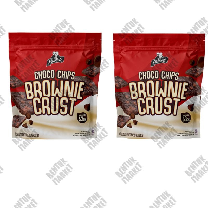 

PAROTI Choco Chips Brownie Crust 53gr / Cemilan Instan/ Snack