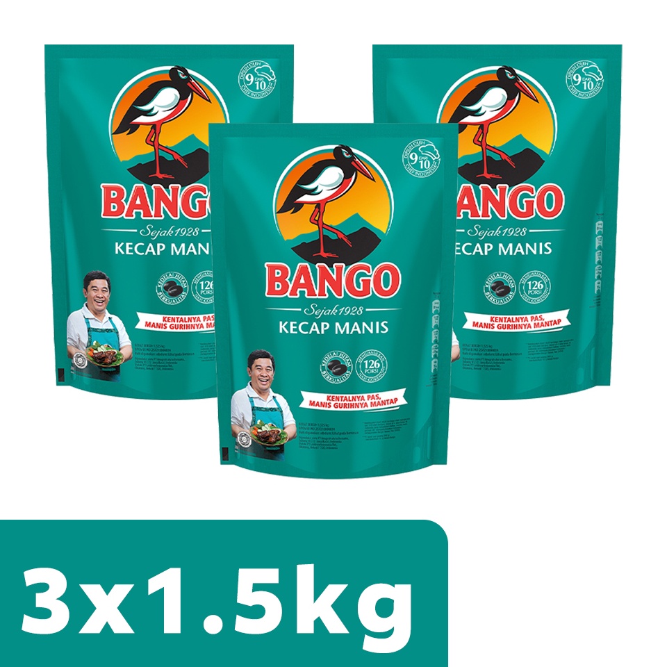 

Ready Now Bango Kecap Manis Pouch 15Kg 3 Pouch
