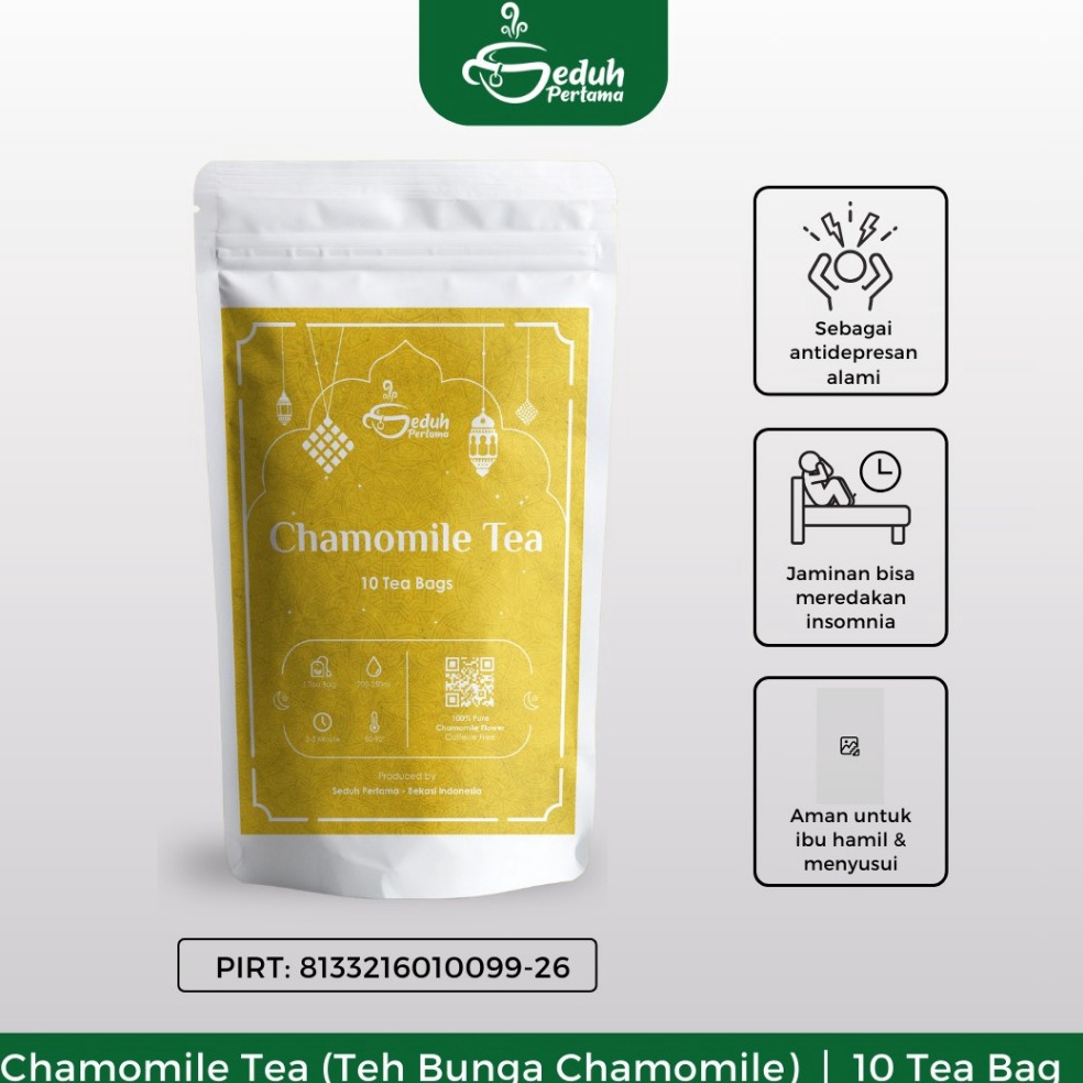 

Khusus hari ini Seduh Pertama 1 Tea Bag Chamomile Teh Insomnia Flower Tea Siap Seduh Kemasan Ekonomis Dalam Kantong Teh