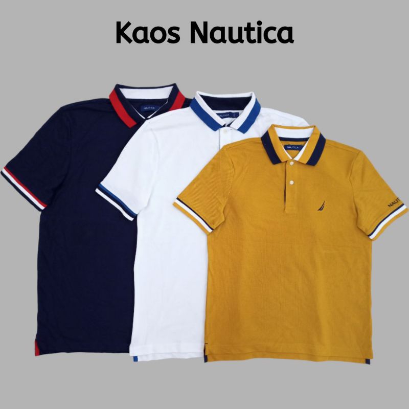 Koas Nautica | Kaos berkerah | Nautica original