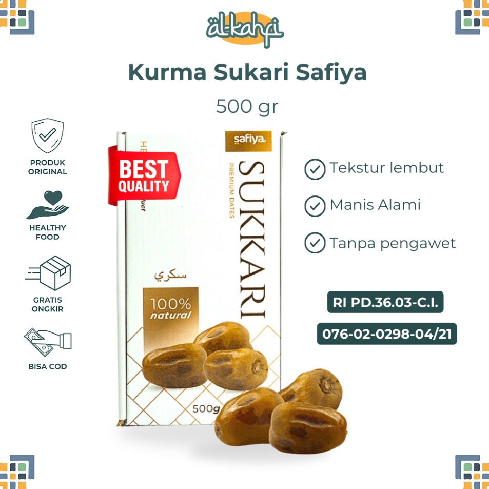 

Clearance sale Kurma Sukari 5 Gram Kurma Raja Premium Original