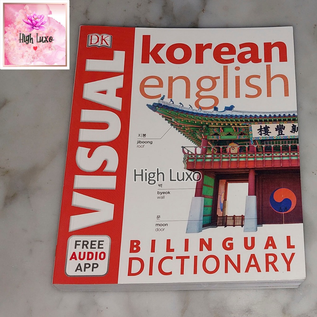 Buku Kamus DK Visual Korean English Bilingual Dictionary Impor Import English Original Authentic Bes