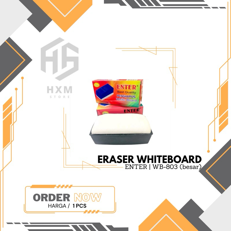 

Eraser Whiteboard / Penghapus Papan Tulis ENTER WB-803 [1 Pcs]