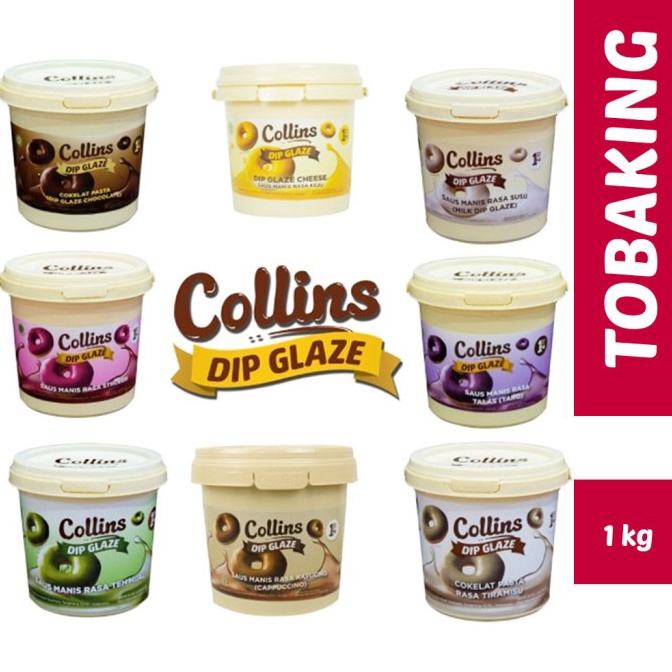 

Pesan aja Collins Dip Glaze 1 kg Choco Crunchy Topping Kue Donut Pisang
