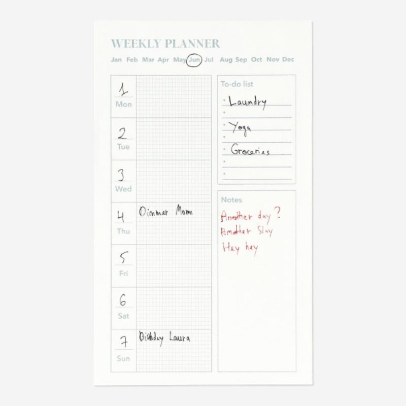 

FLYING TIGER FTC NOTEPAD PLANNER WEEKLY AGENDA MINGGUAN