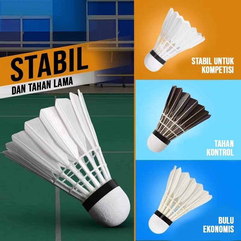 Bulu angsa hitam/Shuttlecock kok Badminton MEIDY kwalitas bagus Murah Original/bulu tangkis/kok bulu