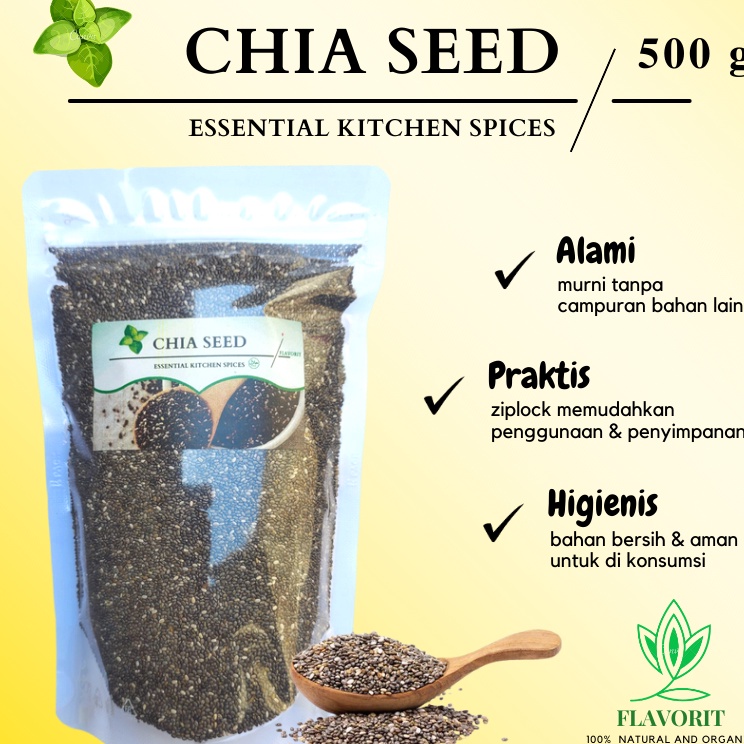 

Kepuasan Belanja Chia Seed 5gr Biji Chia Seeds Organik Premium Black Chia Seed Untuk Diet Original Natural