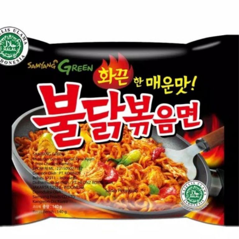 

Cepat laku MIE INSTAN KOREA MURAH Samyang Green Hot Chicken 14 gr