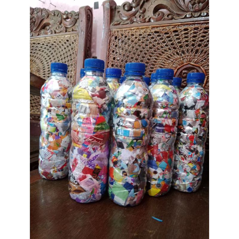 Ecobrick botol aqua 600 ml