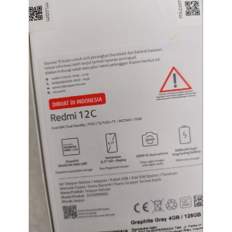 

kardus redmi 12C ori