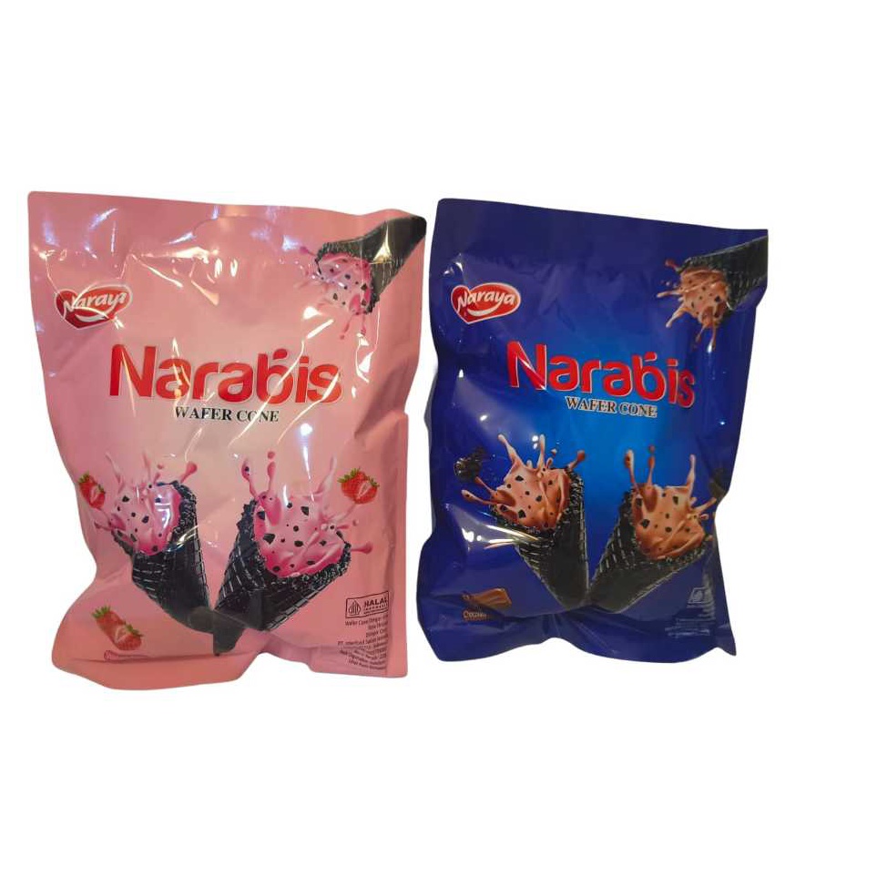 

Tren Baru NARAYA NARABIS WAFER CONE Strawberry Chocolate 22g