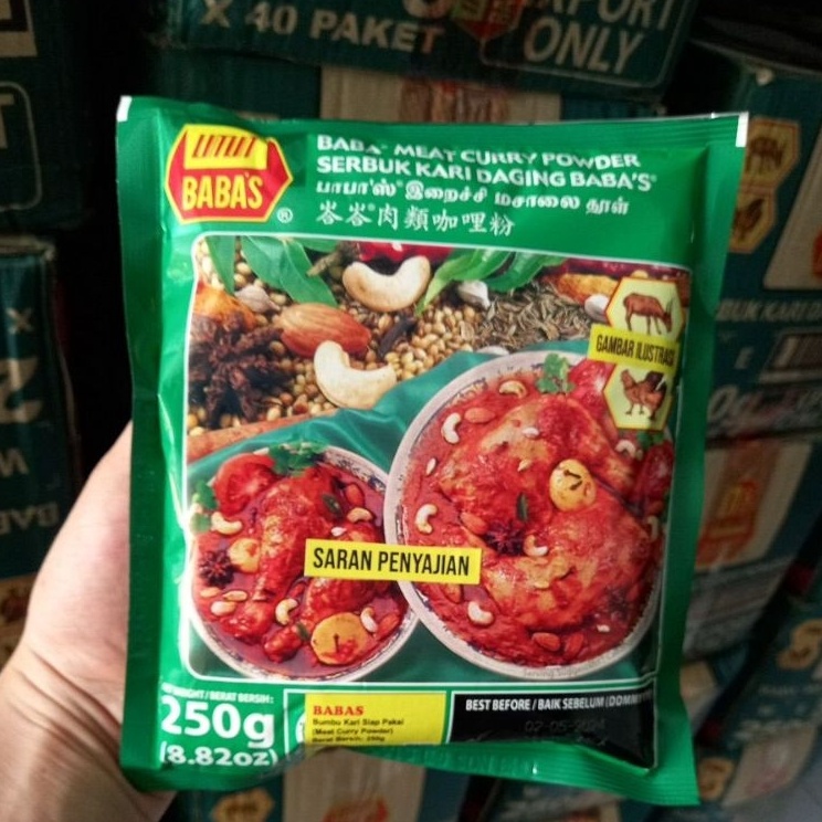 

Potongan spesial Babas Meat Curry Bumbu Kari Daging No 1 BABAS Import Expired Paling Lama