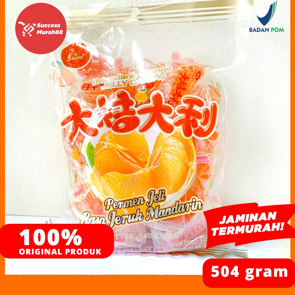 

New Trend JELI JERUK PERMEN 54GR MANDARIN ORANGE JELLY CANDY CHEN LIANG JI