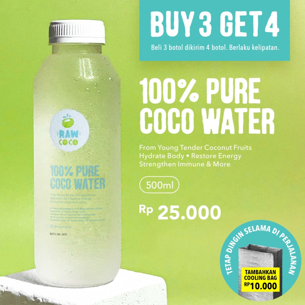 

Laku Keras Coco Water 5ml Air Kelapa Muda Murni