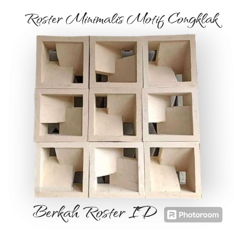 ROSTER MINIMALIS/ROSTER BETON/LOSTER BETON MOTIF CONGKLAK