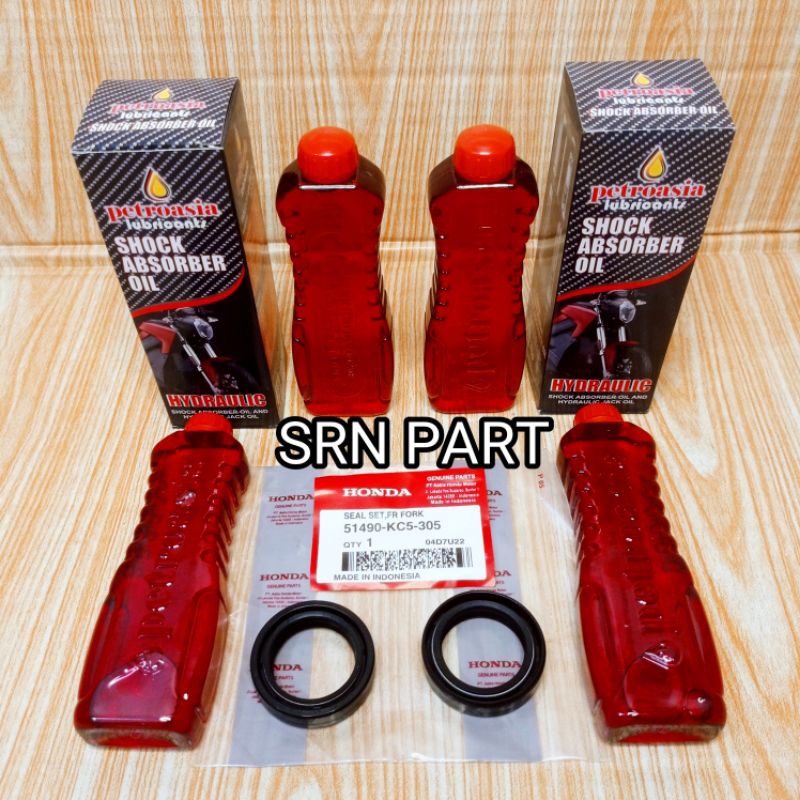 Paket Sil Shock+Oli Shock Honda Megapro Verza CBR 150R CBR 250R