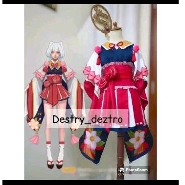 cosplay kagura custome ukuran