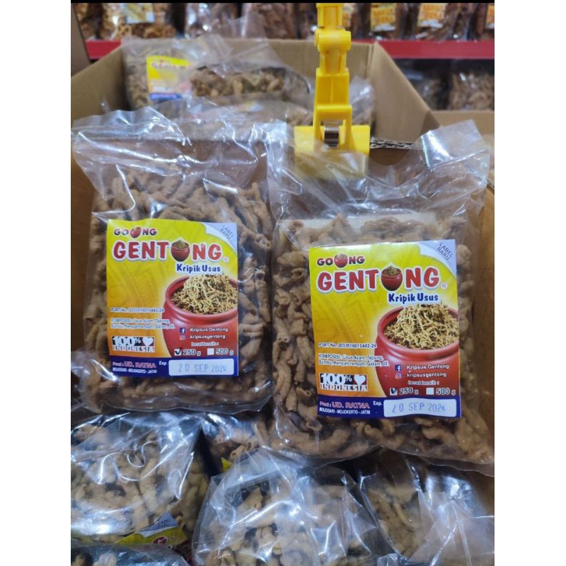 

KRIPIK USUS AYAM GENTONG 250 GRAM