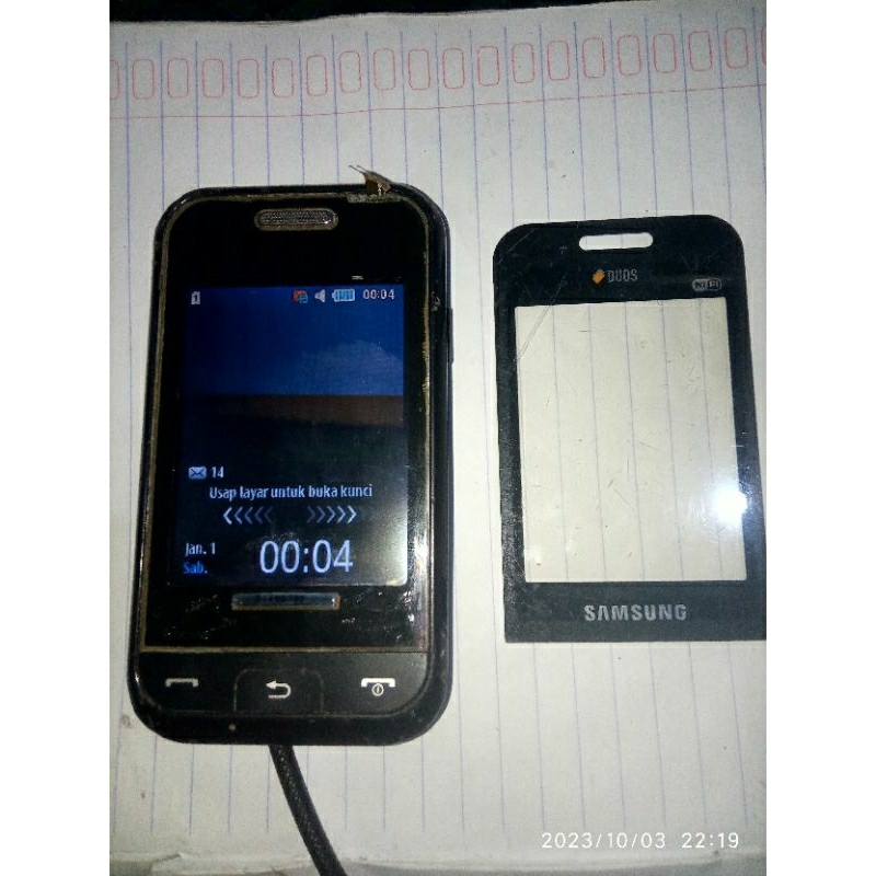 Mesin Hp Jadul Samsung Champ Duos Wifi GT-E2652Wkondisi :
- mesin Normal 
- Putus Layar Sentuh / TS
