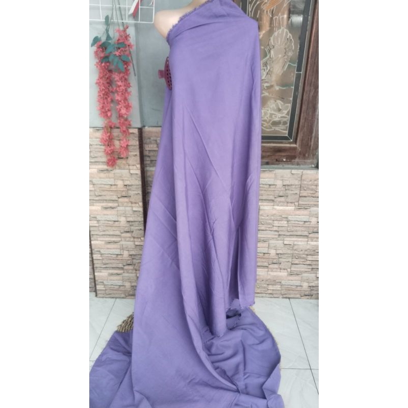 KAIN RAYON TWIL POLOS LEBAR 120CM HARGA PER 0.5 m