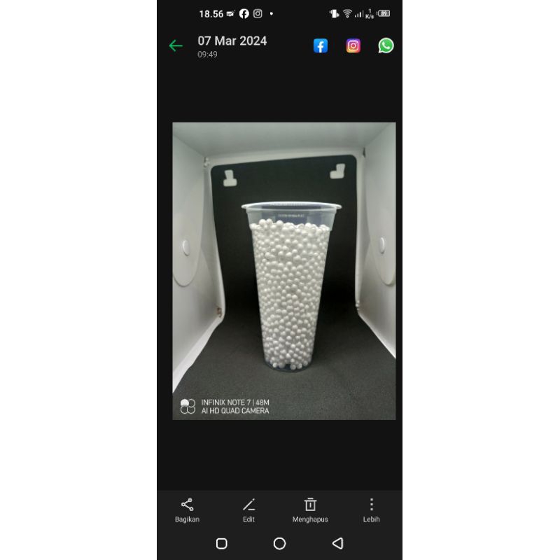 sablon gelas cup 18oz merek tiptop/hok