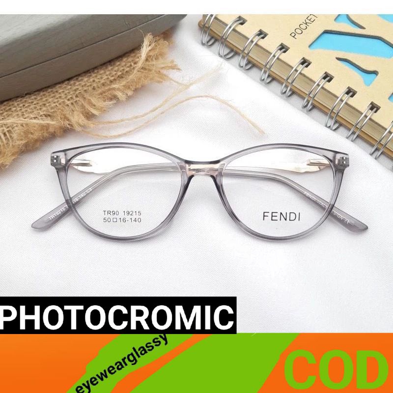 kacamata 19215 photocromic paket frame lensa antiradiasi minus normal silinder