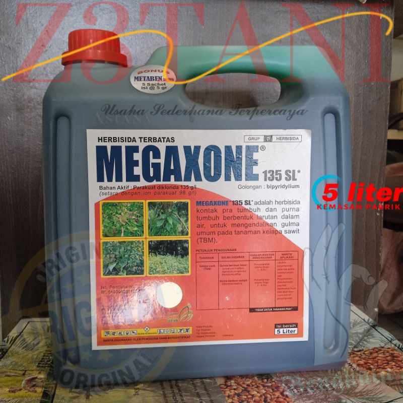 MEGAXONE 135 SL Herbisida Kontak Rumput Mati Cepat
