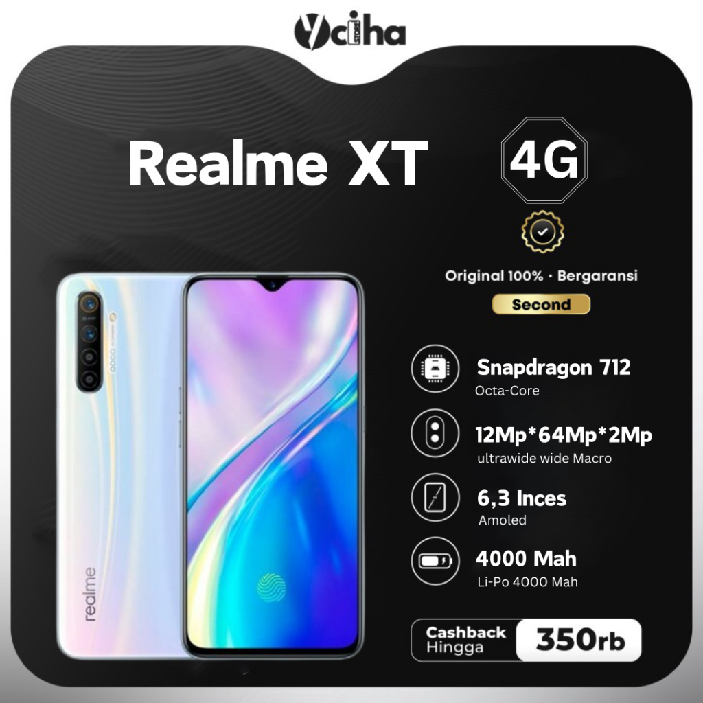 Realme XT 4/128GB Second Mulus