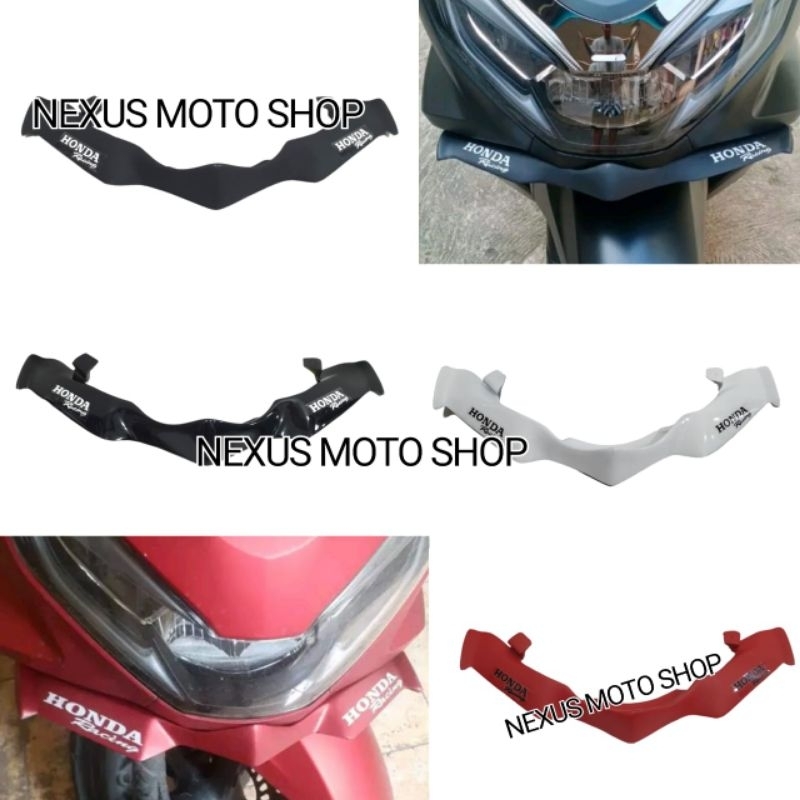 winglet pcx160 sayap body depan pcx160 winglet honda new pcx 160