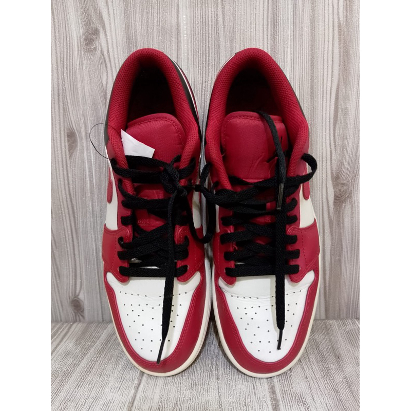 NIKE AIR JORDAN 1 LOW WHITE/GYM RED BLACK