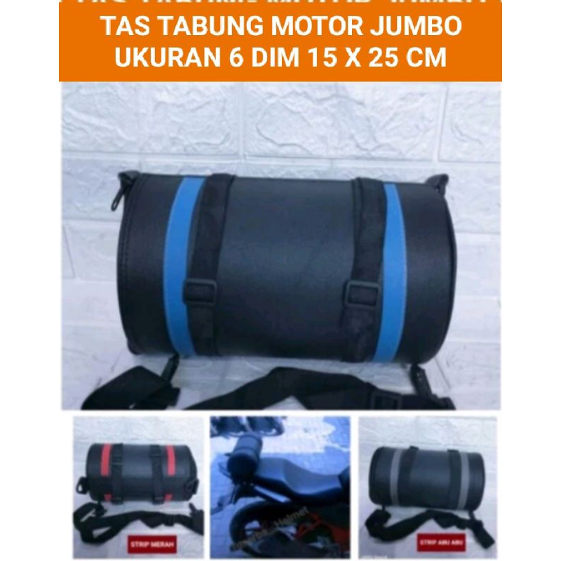 Tabung Motor Jumbo Tas Jas Hujan Kuat Lapis Paralon Besar 6 Dim 15 X 25 Cm