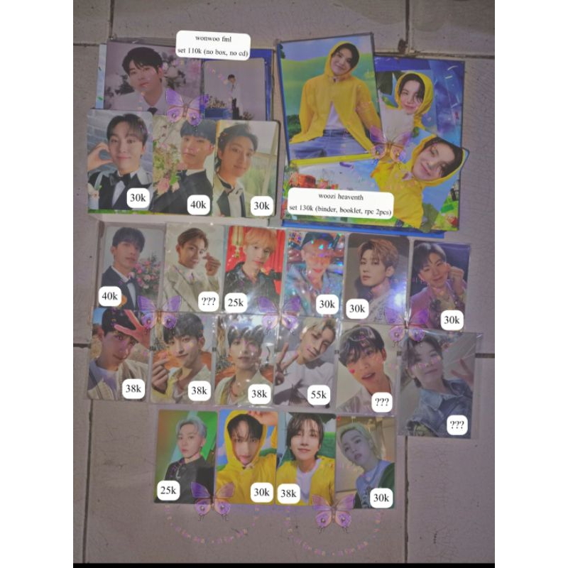 Album PC Photocard Seventeen Wonwoo Mingyu Woozi Hoshi DK Dokyeom Jun Joshua The8 Scoups Seungcheol 