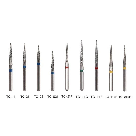 mata bor gigi dental burs highspeed diamond tapper cone