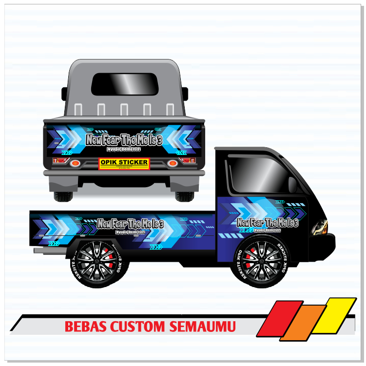 STICKER VINYL MOBIL PICK UP GRAN MAX , CARRY , L300 / DECAL PIK UP / GRANMAX / STIKER truk