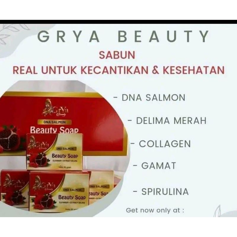 grYa beauty DNA salmon soap