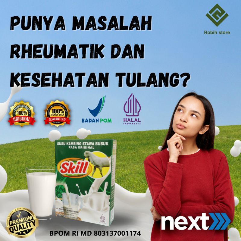 

PUNYA MASALAH RHEUMATIK DAN KESEHATAN TULANG MINUM SUSU KAMBING ETAWA SKILL 100% ORIGINAL