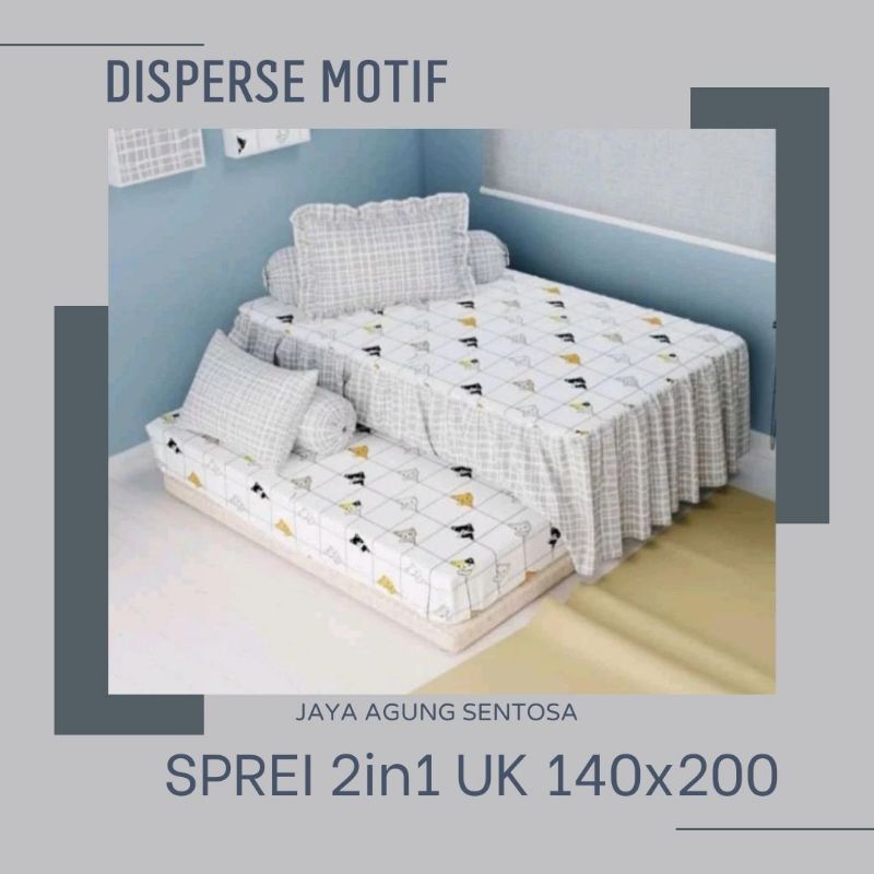 SPREI 2IN1 140/ BED SORONG 140X200 // TINGGI 25CM