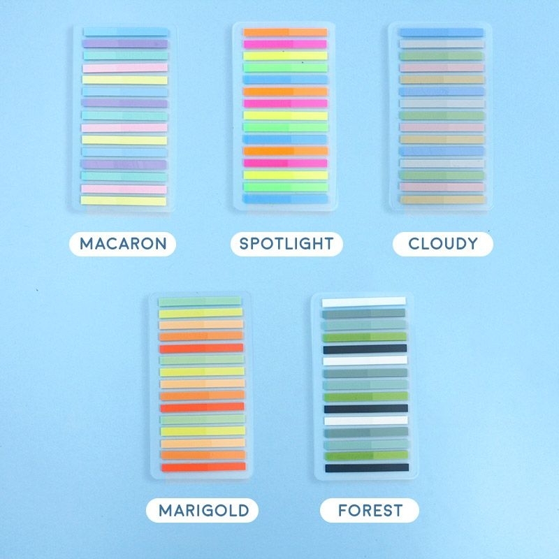 

panmomo sticky text highlighter strips /penanda buku lucu cantik
