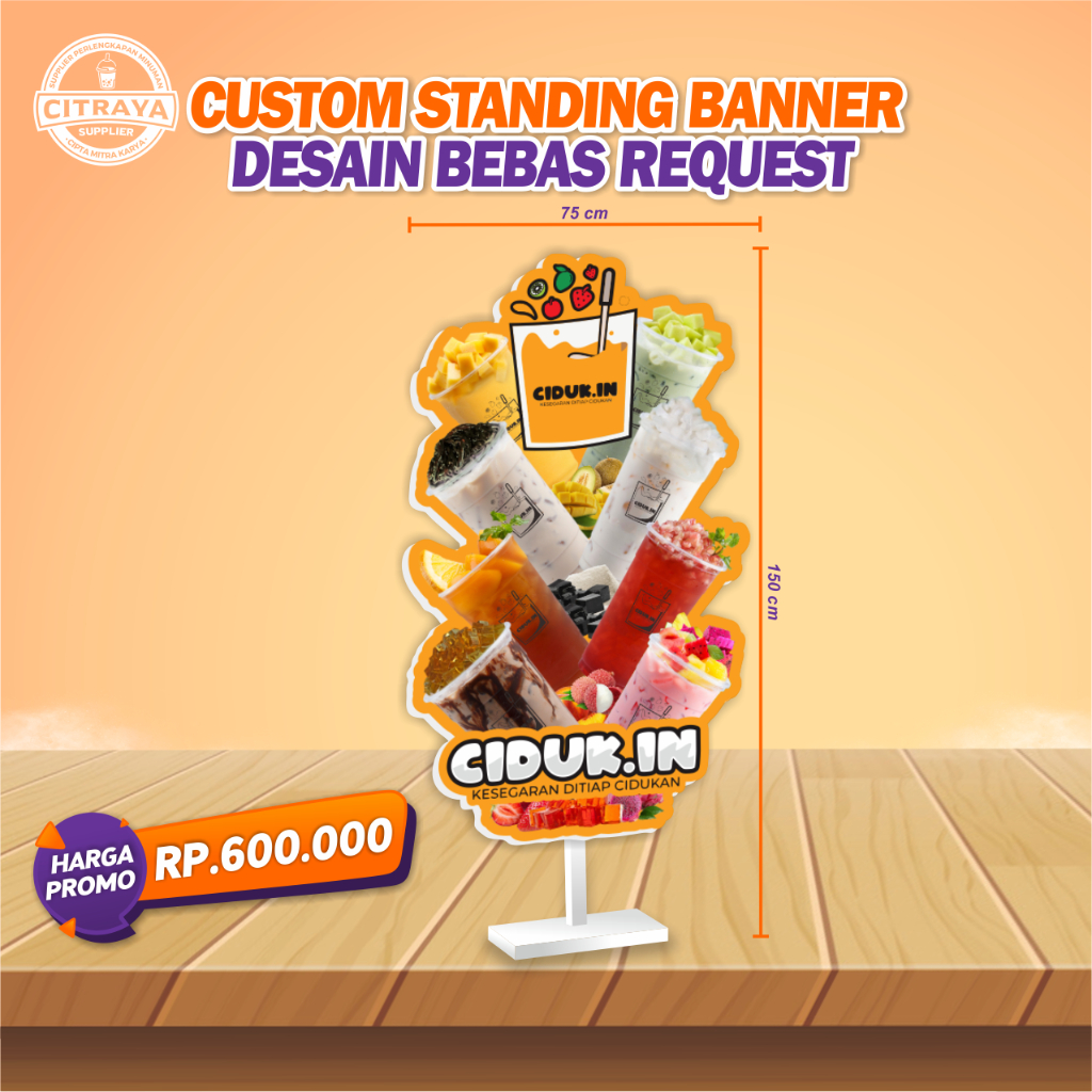CUSTOME STAND BANNER CIDUKIN / STAND BANNER KAYU / CUSTOME DESAIN STAND BANNER / CUSTOME STAND BANNE