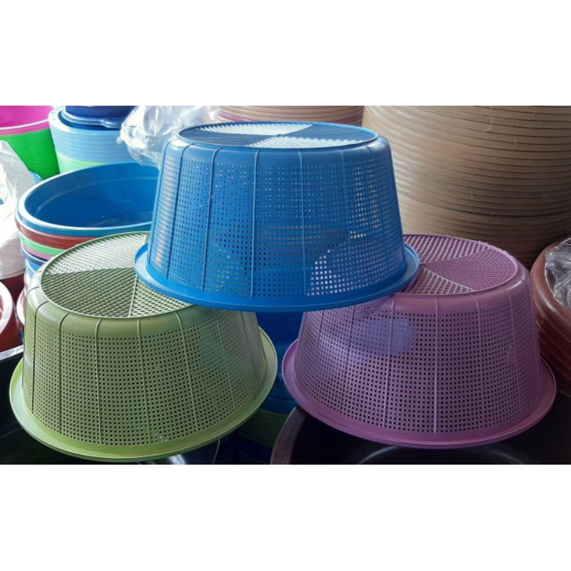 BAKUL PLASTIK/BAKUL WARNA PLASTIK 3 PCS/BAKUL TELOR