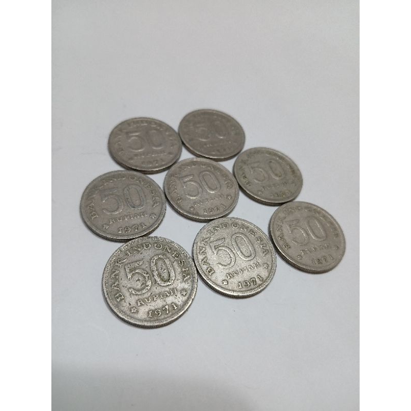 KOIN KUNO MAHAR 50 RUPIAH CENDRAWASIH 1971