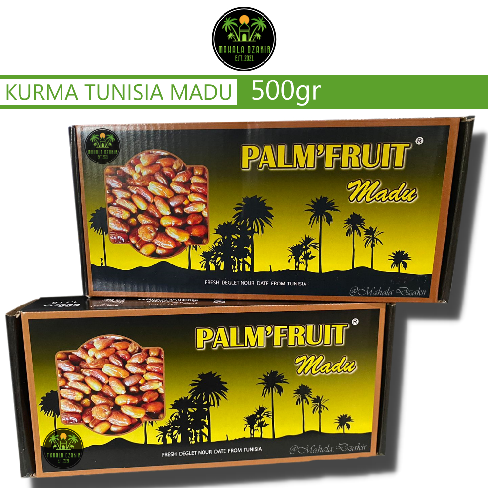 

KURMA TUNISIA MADU PALM'FRUTT[500GR]//KURMA TUNISIA MADU[KEMASAN DUS PALM'FRUTT]